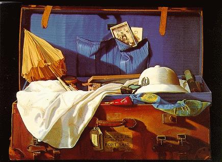 Tableau 'La malle des Indes' de Nadine LEPRINCE, artiste peintre Fran�aise Contemporain. 